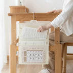 3/6/8 Pockets Wall Hanging File Folder Handheld Paper Organization A4 Paper Storage Bag Document Management