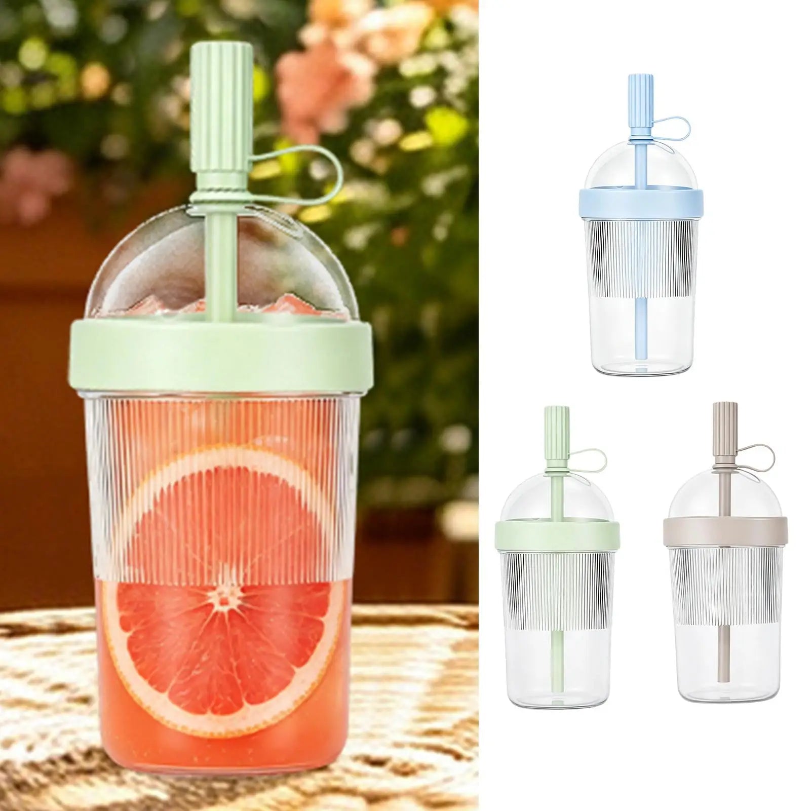 Reusable Coffee Cups with Lids 17oz Tumbler with Straw Tea Mug with Straw for Women Men Travelers Students Home Office Gym