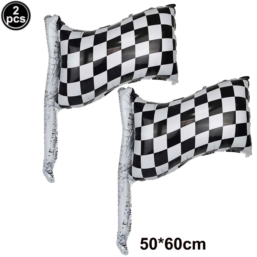 Race Car Party Plates Cup Napkins Race Track Party Supplies Racing Sports Themed Tableware for Kids Boys Birthday Home Decors
