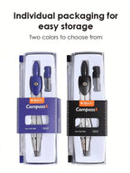 Precision Compasses with Replaceable Tips  Student Drawing and Mapping Tool Set  Suitable for Both Examination and Office Use