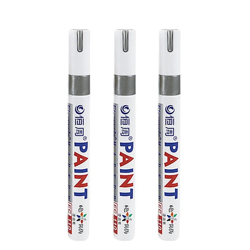 1/3/6/12 Colors Permanent Paint Marker White/Gold/silver Markers for Car Tire Tread Rubber Fabric Paint Metal Paint Marker Pens