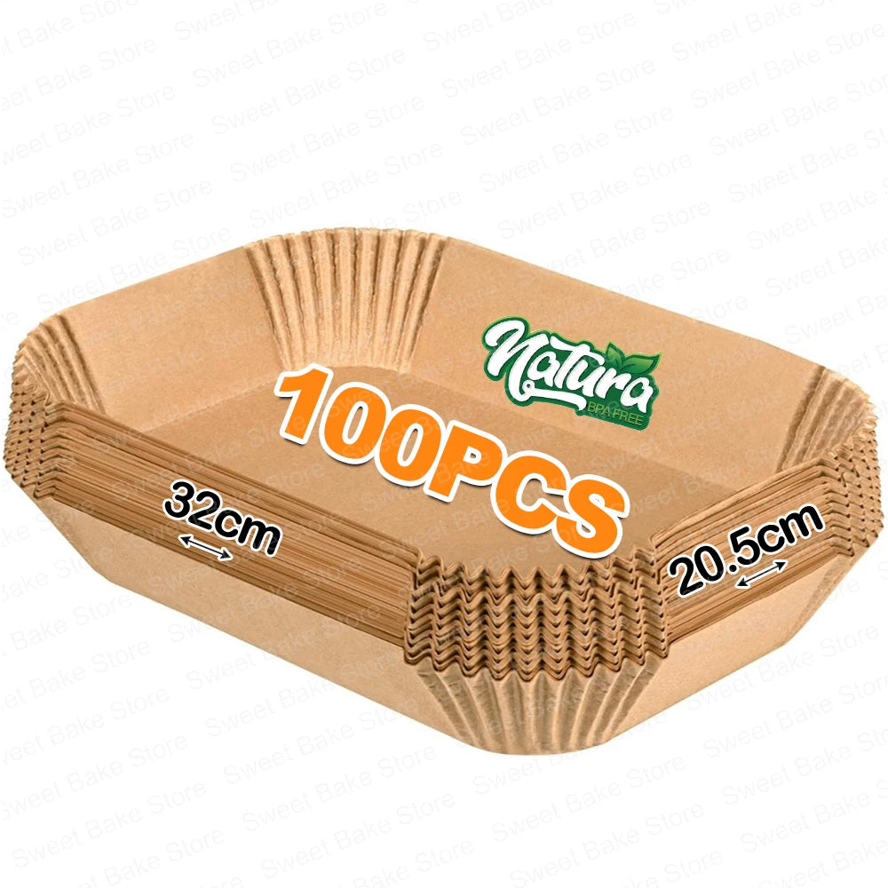 Large Disposable Air Fryer Parchment Paper Liners for Ninja Foodi Max Health Grill & AG551EU/AG651UK, Air Fryer Accessories
