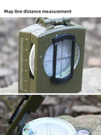 High Precision Compass Professional Outdoor Camping Multifunctional Military Green Precise Geological Tactical Compass