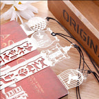 Hollow Bookmark Ruler Creative Beautiful Resistant Painting Drawing Ruler for Students to Learn School Campus Office Stationery