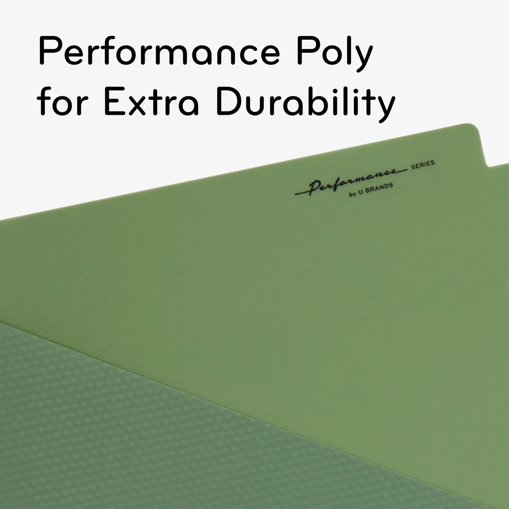 Gem Tone 5 Tab Poly Divider Set With Pockets For Binders, Durable School Office Organizer Insert Sheets