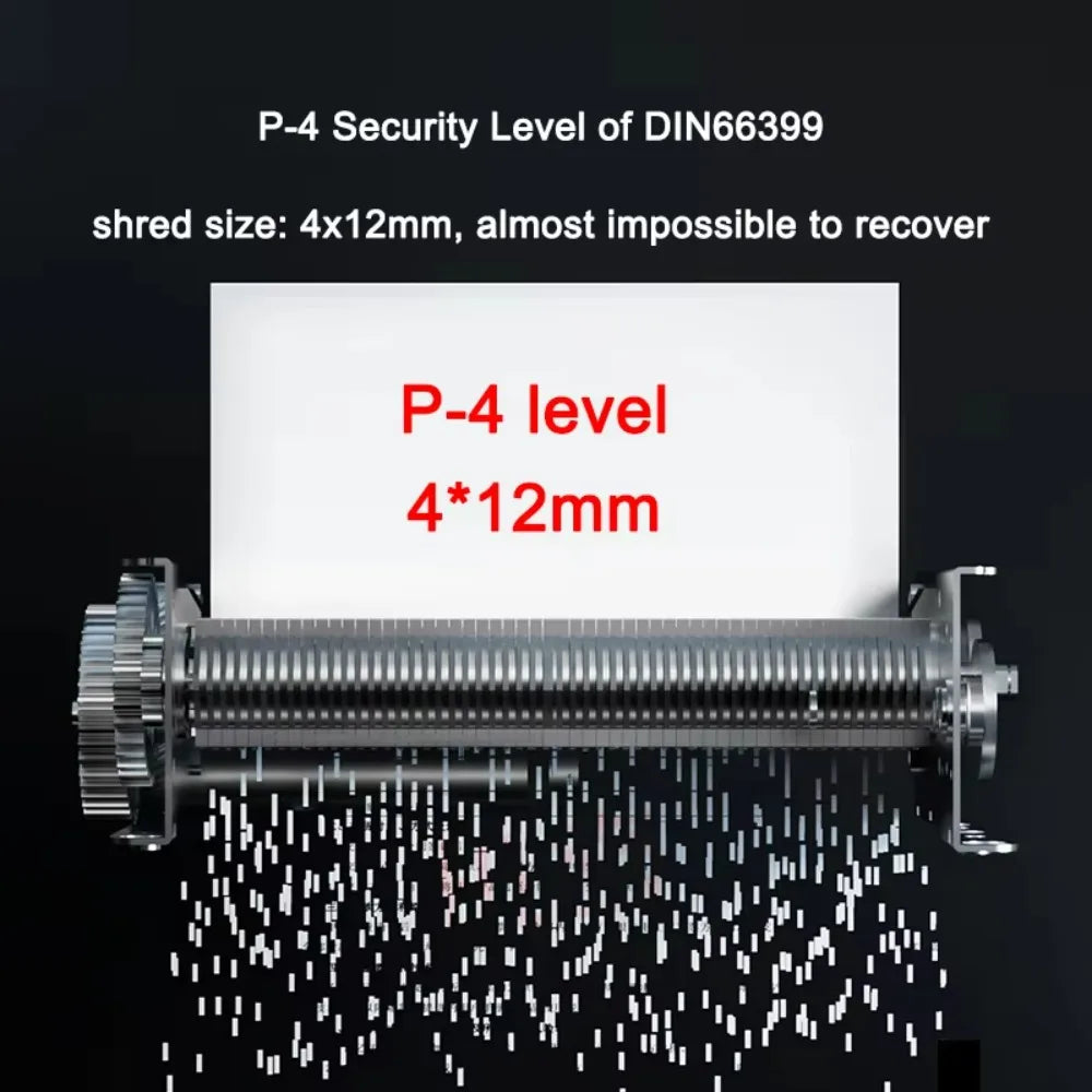 High Speed Fully Automatic Electric Paper Shredder Machine Cross Cut 4*12mm 80 Sheet Auto Feed Office COMET AF-780