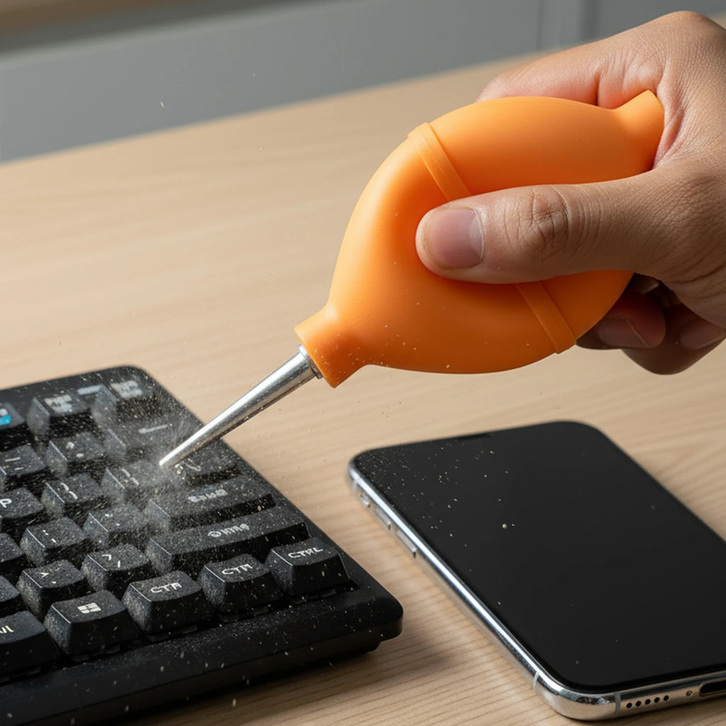 Air Blower Ball Cleaning Pen for Camera Phone Laptop Keyboard Soft Silicone Air Blower Blaster Pump Anti Dust Cleaner Tools