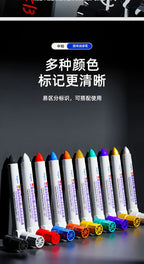 Solid Paint Marker Oil-based Ink Waterproof High Temperature Resistant for Writing Marks on Metal Wood Plastic Glass Stone