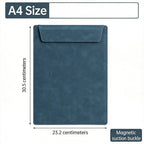 PU Leather Menu Wine Holder Invisible Magnetic Buckle Pen Insert A4 A6 File Folder Waterproof Clipboard Document Clip Restaurant