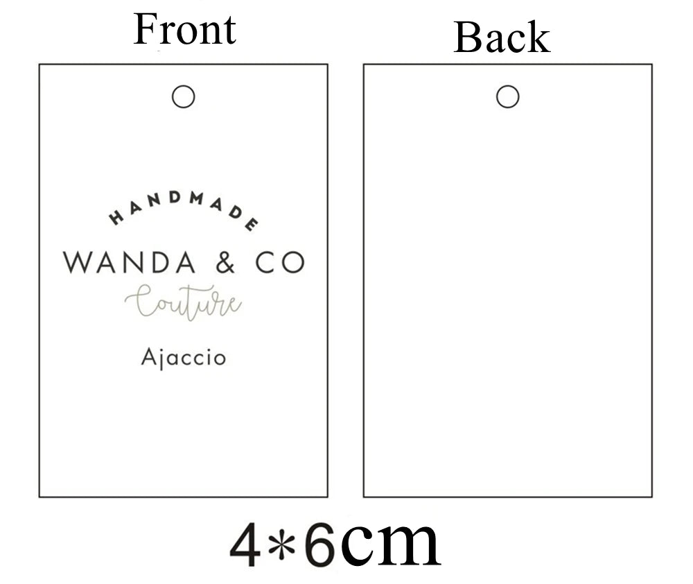 1000pcs Custom Logo Size Shape Clothing Hang Tags Paper Labels Brand Business Handmade Merchandise Personalize