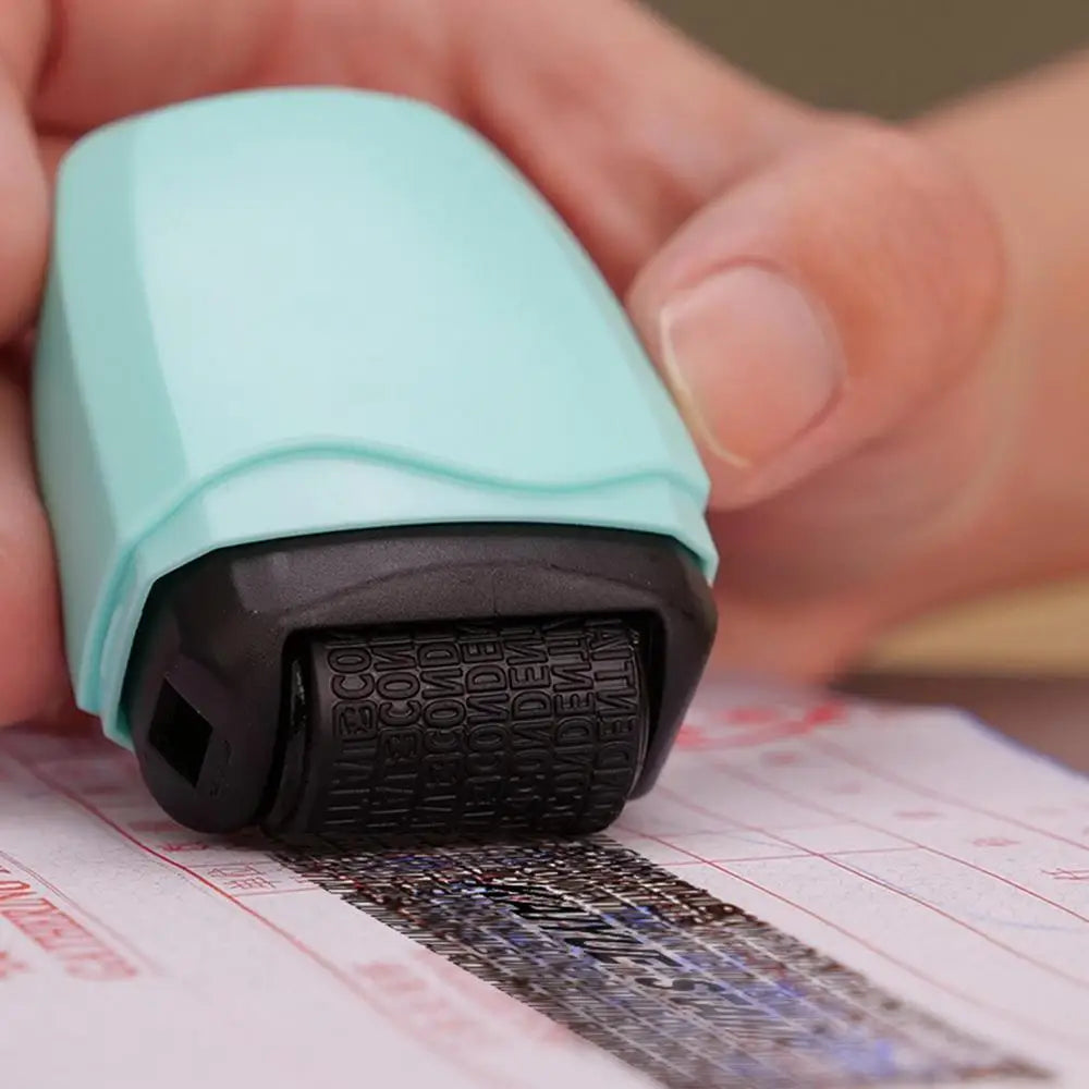 Identity Protection Roller Stamps Reusable Ink Address Eraser Roller For Portable Easy Using Privacy Security Product