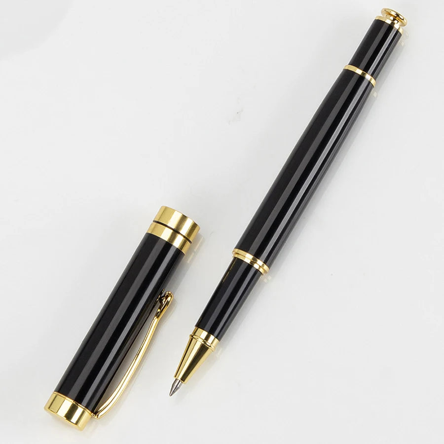 Customize Gold Color Text Gel Pens Engraving Metal Pretty School Student Supplies Office Accessories Writing Stationery 2025