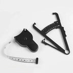 1set 70mm Skinfold Body Fat Caliper Set with Measure Tape Body Fat Monitors Body Fat Tester Skinfold Measurement accessory
