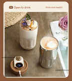 Intelligent Digital LED Temperature Display Coffee Cup Stainless Steel Thermo Bottle Keeps Cold and Heat Thermal Mug Sports Cup
