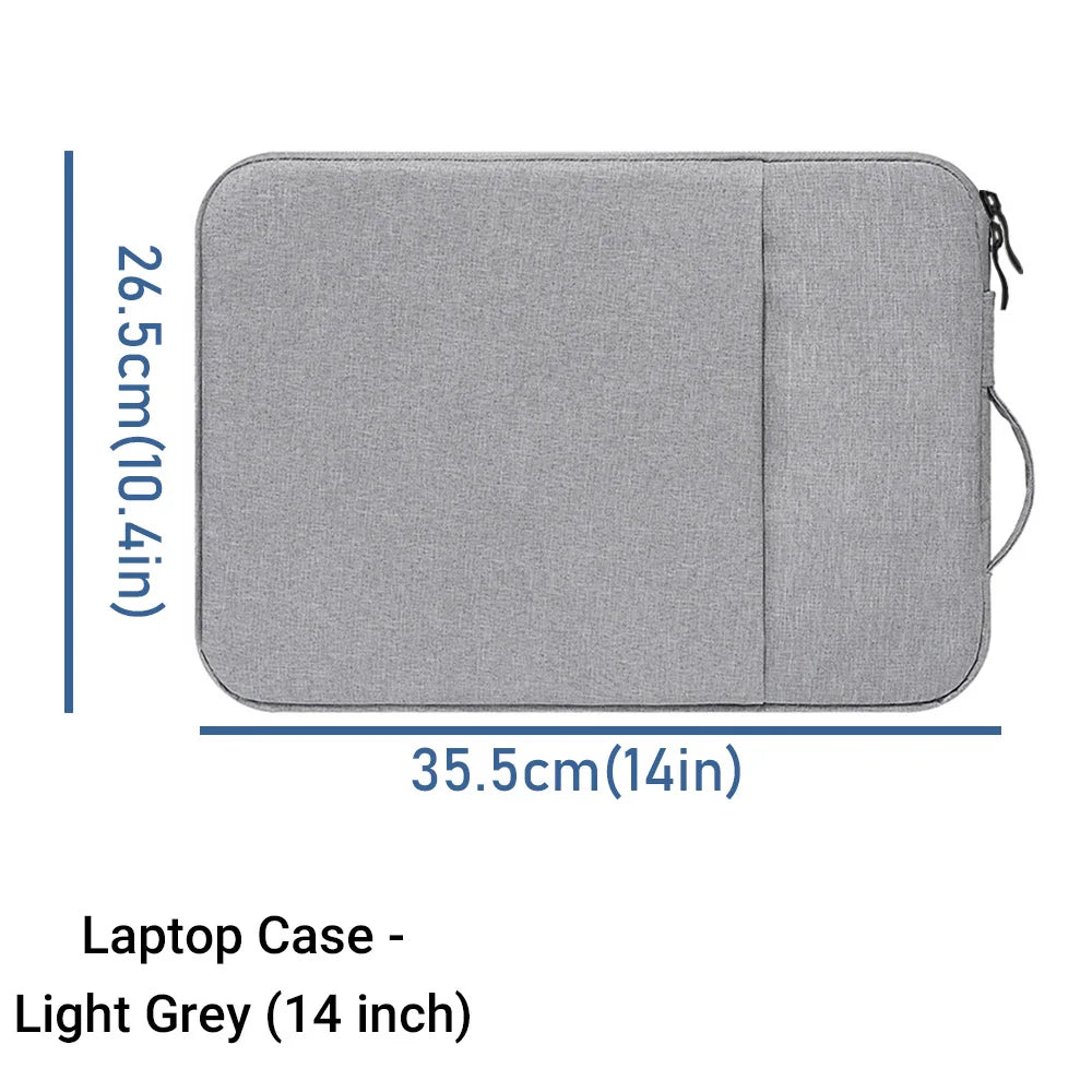 Waterproof Laptop Bag Sleeve Tablet Cover For MacBook Air Pro Xiaomi Dell Acer Notebook Computer Case 11 12 13 14 15 15.6 Inch