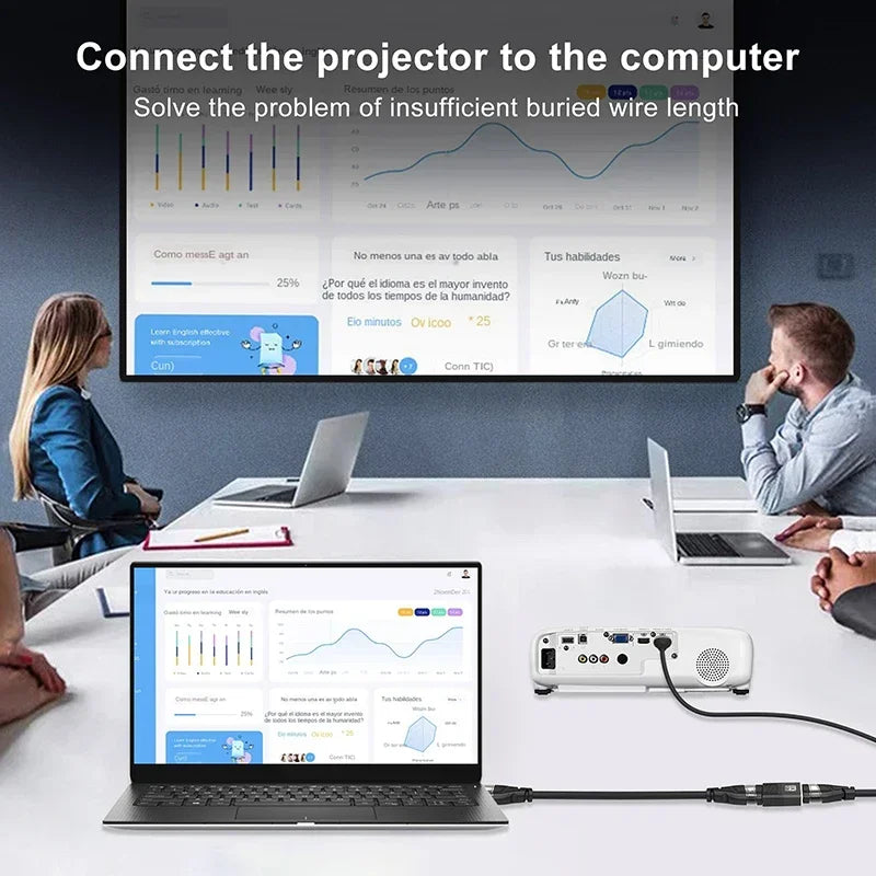 HDMI Extender 8K 60Hz 4K 120Hz Female to Female Connector HDMI 2.1 Cable Extension Converter HDMI-Compatible Adapter Coupler