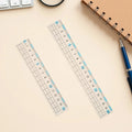 10Pcs Flexible Plastic Rulers 15Cm 20Cm Clear Transparent Metric Rulers Vision Protection School Office Drawing