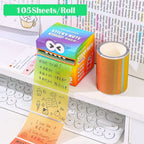 105 Sheets Cartoon Memo Pad Paper Sticky Notes Planner Sticker Paste Kawaii Papeleria Office School Supplies Korean Stationery