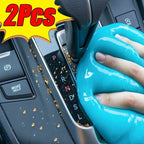 Car Cleaning Gel - Magic Dust Remover for Auto Interior & Keyboard, Reusable Slime Mud for Detailing Tools （blue/pink）