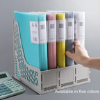 A4 Information Book Folder Transparent Centerfold Certificate Paper Storage Bag Student Album Collection Book Desk Organizer