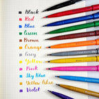 1PC Pentel Fude Brush Touch Sign Pen Bright Pastel Colors with A Flexible Tip That Allows You To Enjoy Touch of A Brush SES15C