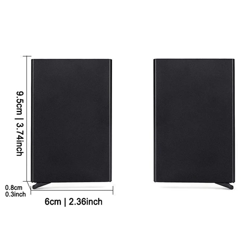 Anti Rfid Blocking Protected Magic Men ID Credit Card Holder Wallet Men Women Metal Business Bank CreditCard Cardholder Case