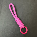 12cm Paracord Braided Woven Keychain Wrist Rope Phone case Anti-lost Rope Strap Key Ring Tactical Survival Tool Backpack Buckle