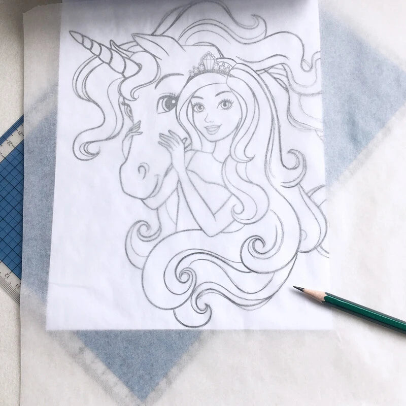 AngelMark Tracing Paper Roll High Transparent Draft Rotring Drawing Paper Sketch Copy Paper Pattern Painting Paper for Sewing