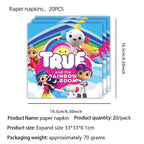 True Rainbow Kingdoms Birthday Party Decoration Disposable Tableware Balloons Paper Plate Napkins kids Baby Shower Supplies