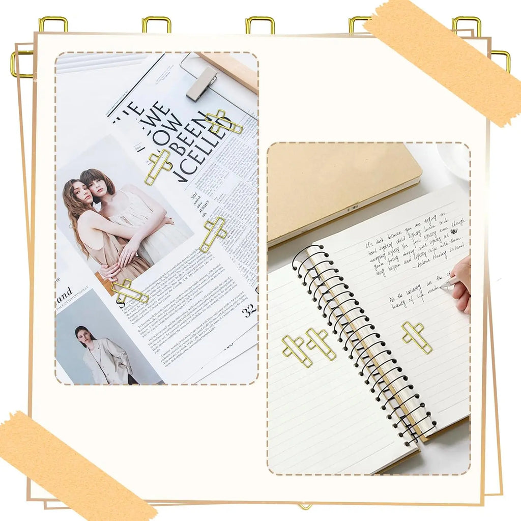 20/50 PCS Gold Cross Bible Paper Clips - Versatile Bible Study Supplies, Also Great as Journaling Paper Clips and Bookmarks