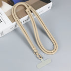 Colorful Adjustable Long Lanyard for Mobile Cell Phone Candy Solid Color Crossbody Necklace Anti-Lost Strap for Phone Universal