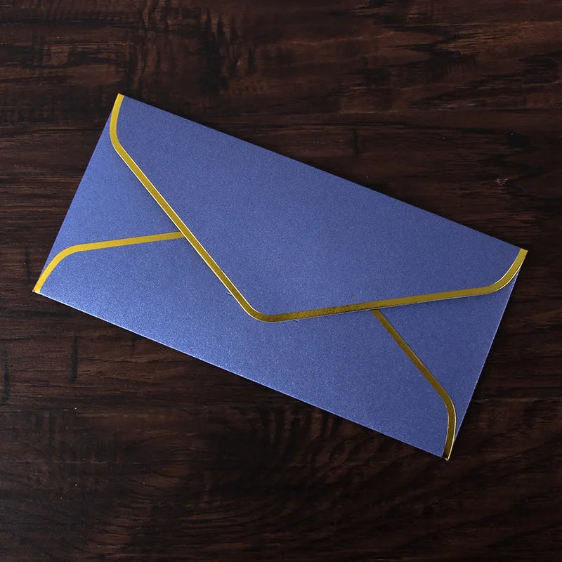 10pcs/batch envelope letter paper minimalist gilded envelope retro European style business envelope