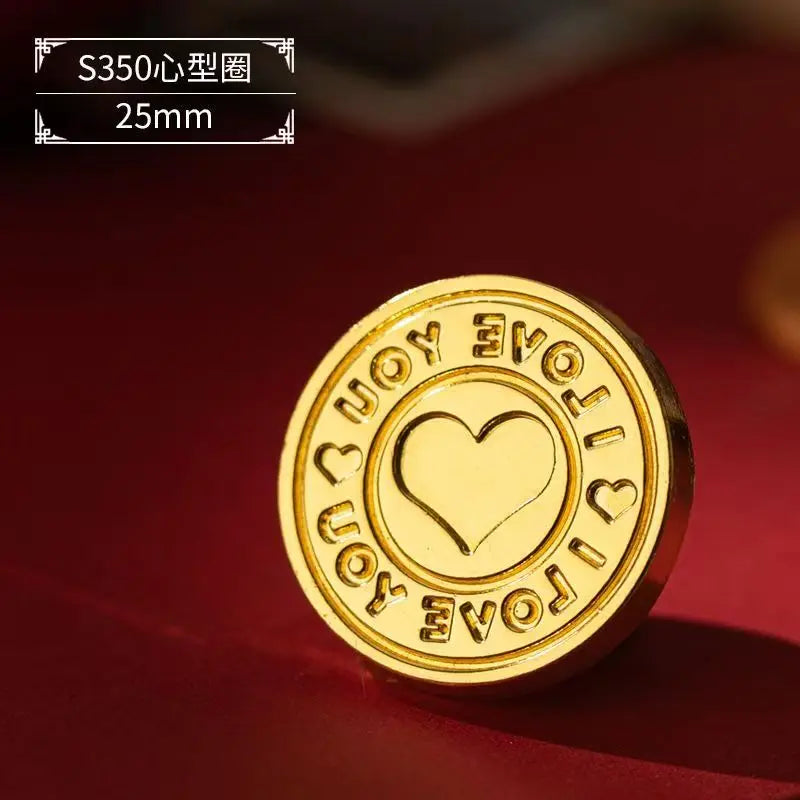 Plant Wax Stamp Seal Wax Print Thick Copper Head Carved Sealing Tool Holiday Party Invitation Letter Wedding Decorative