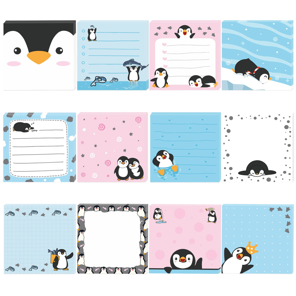 12/24pcs Cute Animals Sticky Notes Set, Refrigerator Memo Pads,Self-Stick Dog Cat Notes Pads for Home Office Gifts Supplies
