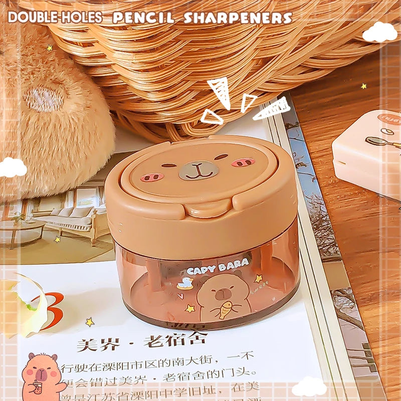 kawaii stationery supplies bar teacher accessories school useful  cute capybara pencil Sharpener aesthetic school supplies