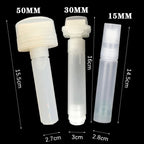 High-capacity 15MM 30MM 50MM Plastic Empty Pen Rod Barrels Tube for Graffiti Pens Liquid Chalk Markers Paint Pen Accessories