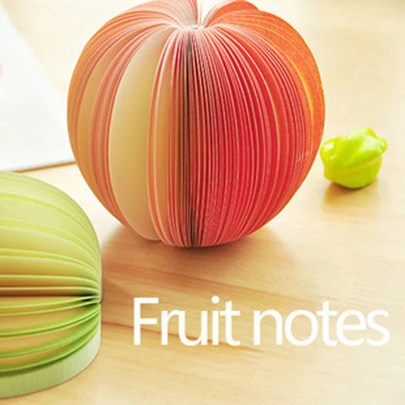 Creative Apple Sticky Notes DIY Sticky Notes, Fruit Sticky Notes Pear Office and Study Message Sticky Notes