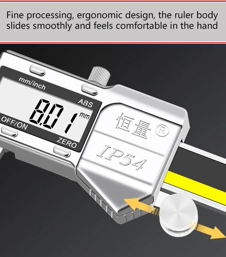 Premium External Groove Tip Digital Caliper Brake Disc Wear Measurement Tool Brake Pad Thickness Measurement Vernier Caliper