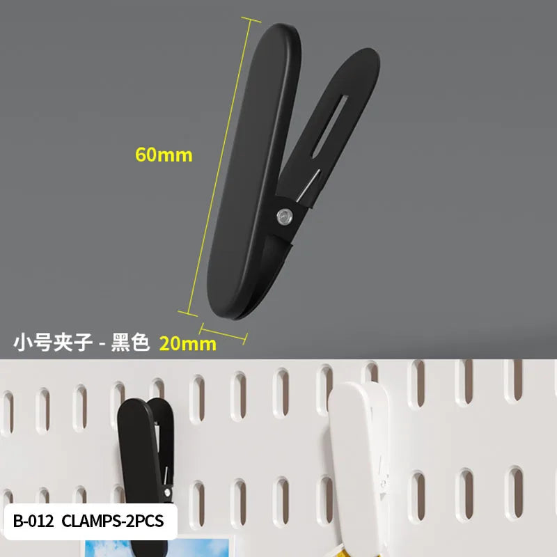 Desktop Standing Pegboard For Home And Office Use. Freely Combinable Accessories For Organizing Stationery.
