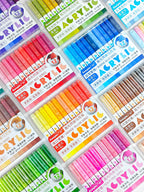 GuangNa 168/12 Colors High Gloss Acrylic Marker Pen Set,Hard Headed Drawing Pens,DIY Graffiti Paint Pen Stationery,GN.586