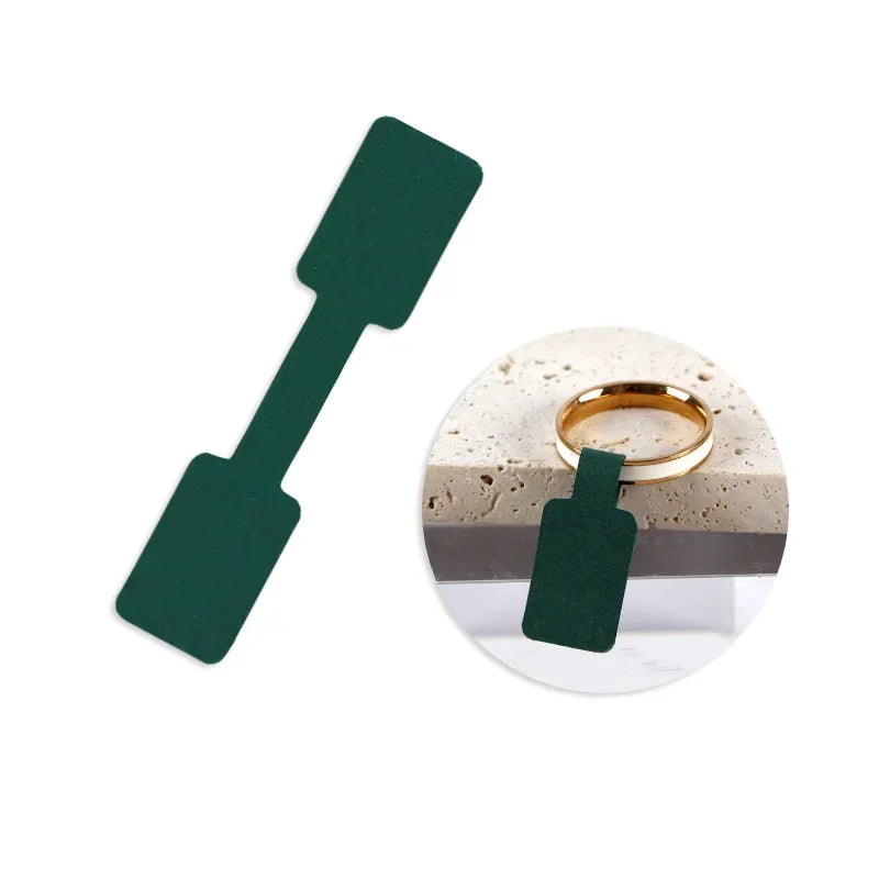100/200pc Square Price Tag for Jewelry Stand 8 Color Display Card Earring Necklace Bracelet Blank Self Adhesive Label Packaging