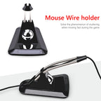 Mouse Cable Holder Computer PC Mouse Bungee Cord Clip Wire Line Organizer Management Gaming Flexible Wired Mice Fixed Holder