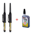 45mm Waterproof Deep Hole Marker Pens Long Nib Head Carpenter Pen Black/Blue/Red Ink for Multi-Purpose Woodworking Hand Tools