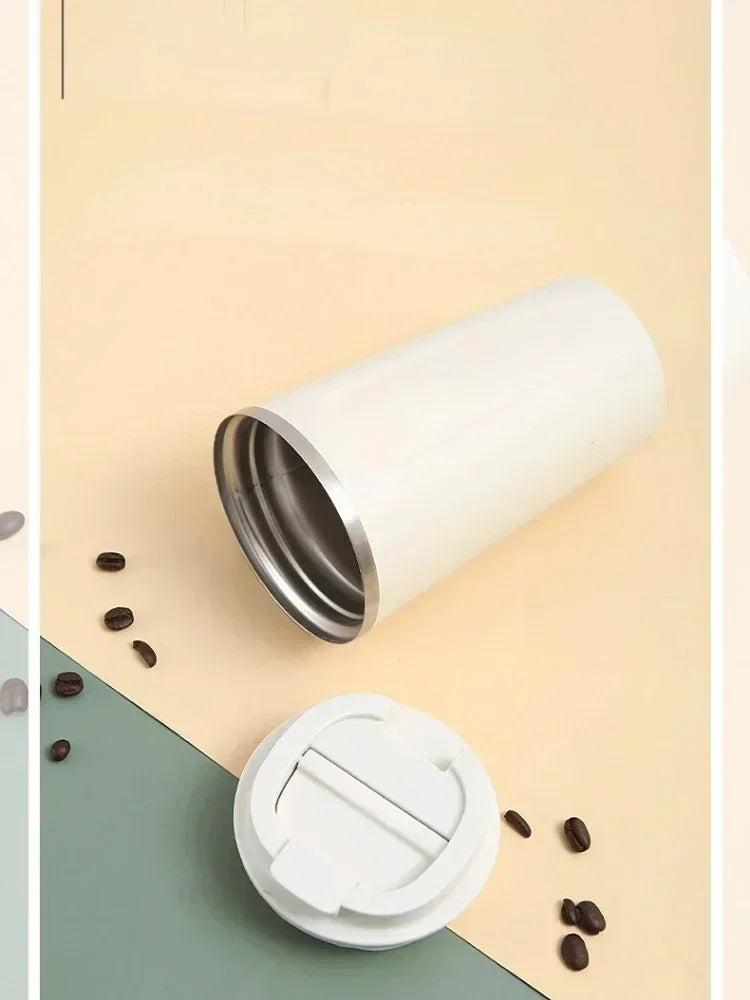 1pc 380/510ML Travel Stainless Steel Coffee Cup Thermal Mug Leak-Proof Thermos Bottle Tea Coffee Mug Vacuum Flask Insulated Cups