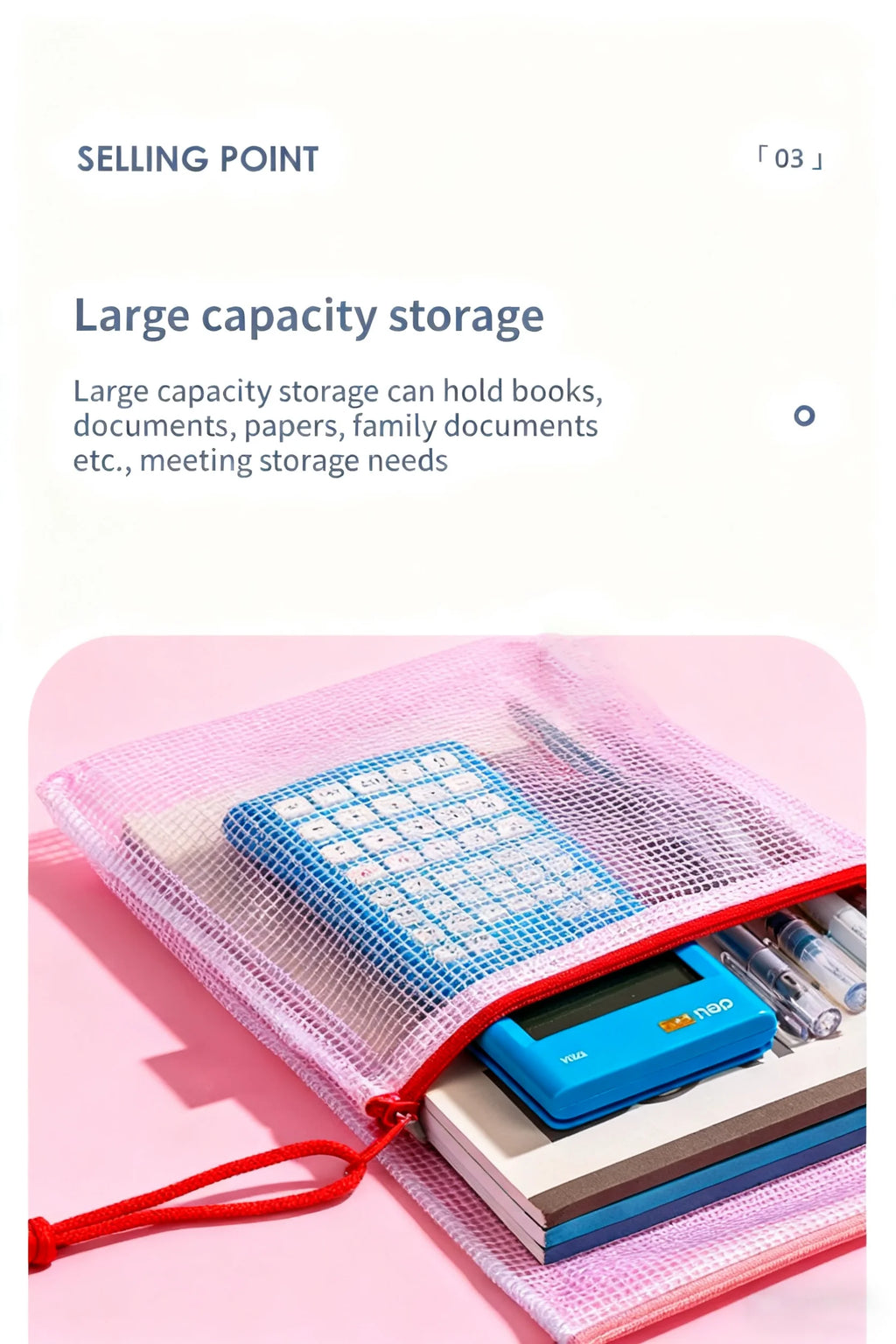 Zipper Documents Bag A4/A5 Plastic Folders A3 Transparent Waterproo File Organize Storage Bag School Office Stationery Supplies