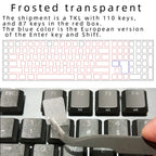 Matte Transparent Semi-Translucent, Suitable for Logitech G813, G913, G915X TKL Keyboard Stickers, Key Film, Anti-Oil