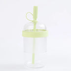 540ML Large Capacity Reusable Tritan Material Milk Tea Juice Cold Drink Straw Cup Unisex Portable Transparent Plastic Coffee Cup