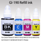 GI-190 Refill Ink For Canon gi 190 For Canon PIXMA G1100 G1110 G2100 G2110 G3100 G3102 G3110 G3111 G4100 G4110 G4111 Printer