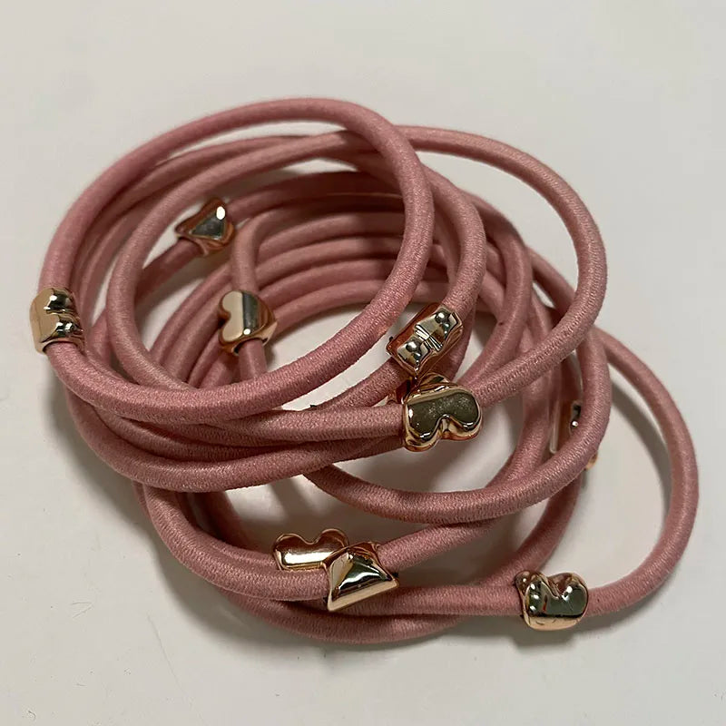 10PCS New Girls Elastic Hair Rubber Bands Kids Headbands Women Hair Tie Hair Gum Ponytail Hair Holders Hair Accessories
