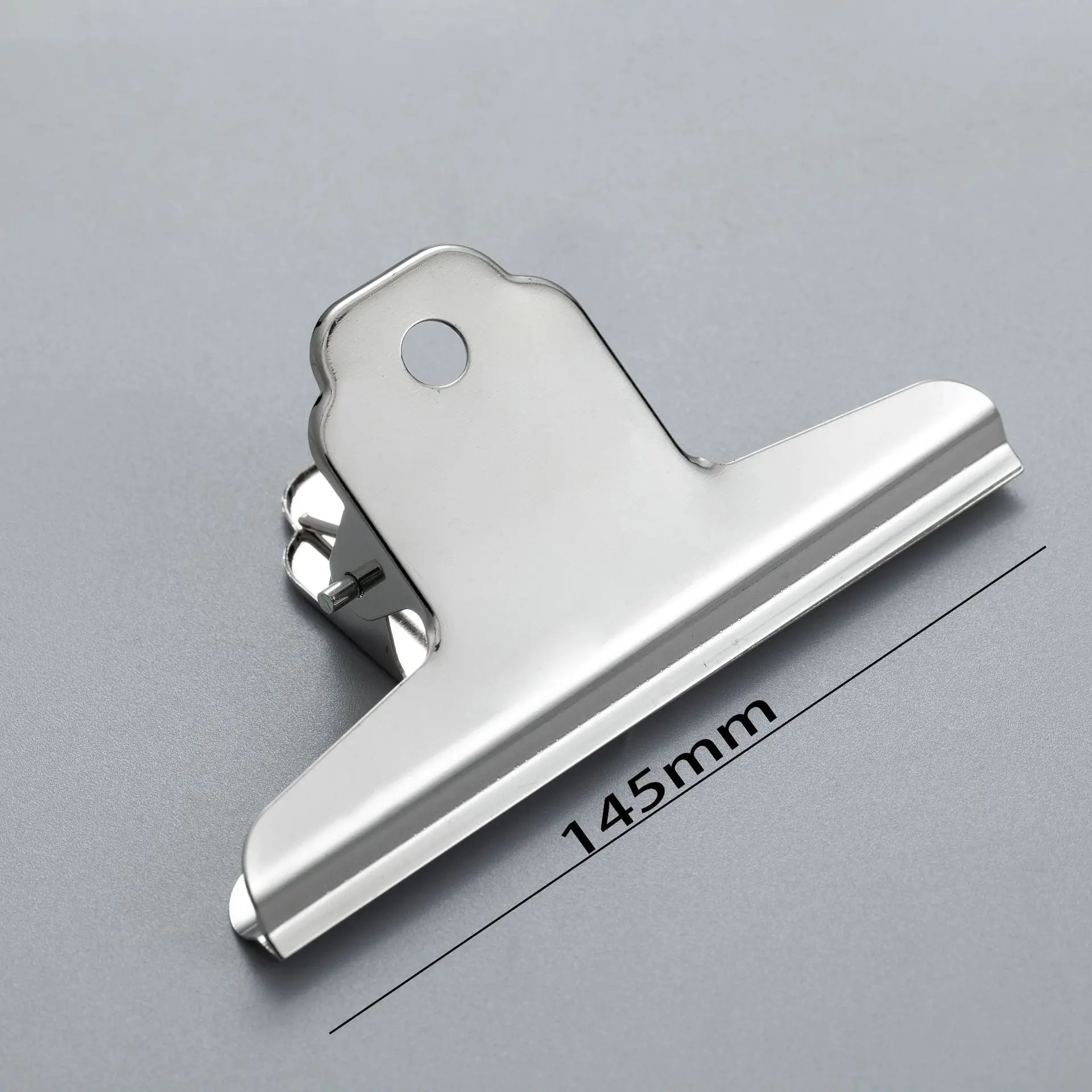 6Pcs Stainless Steel Round Clamps Strong Multi-specification Mountain-shaped Clamps Dovetail Clamps Bill and Document Clamps